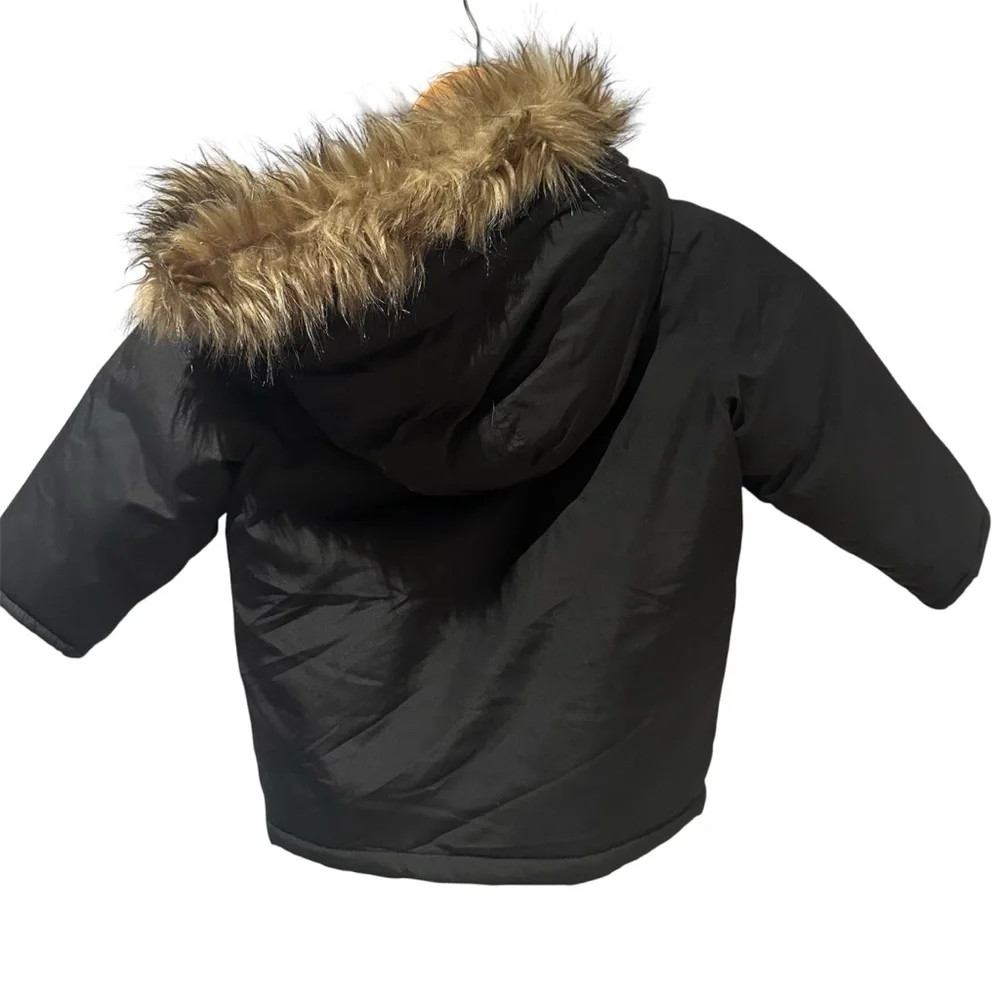 BABY GAP Baby Boys NEW Sz 2T Black‎ Warmest Snorkel Jacket Coat